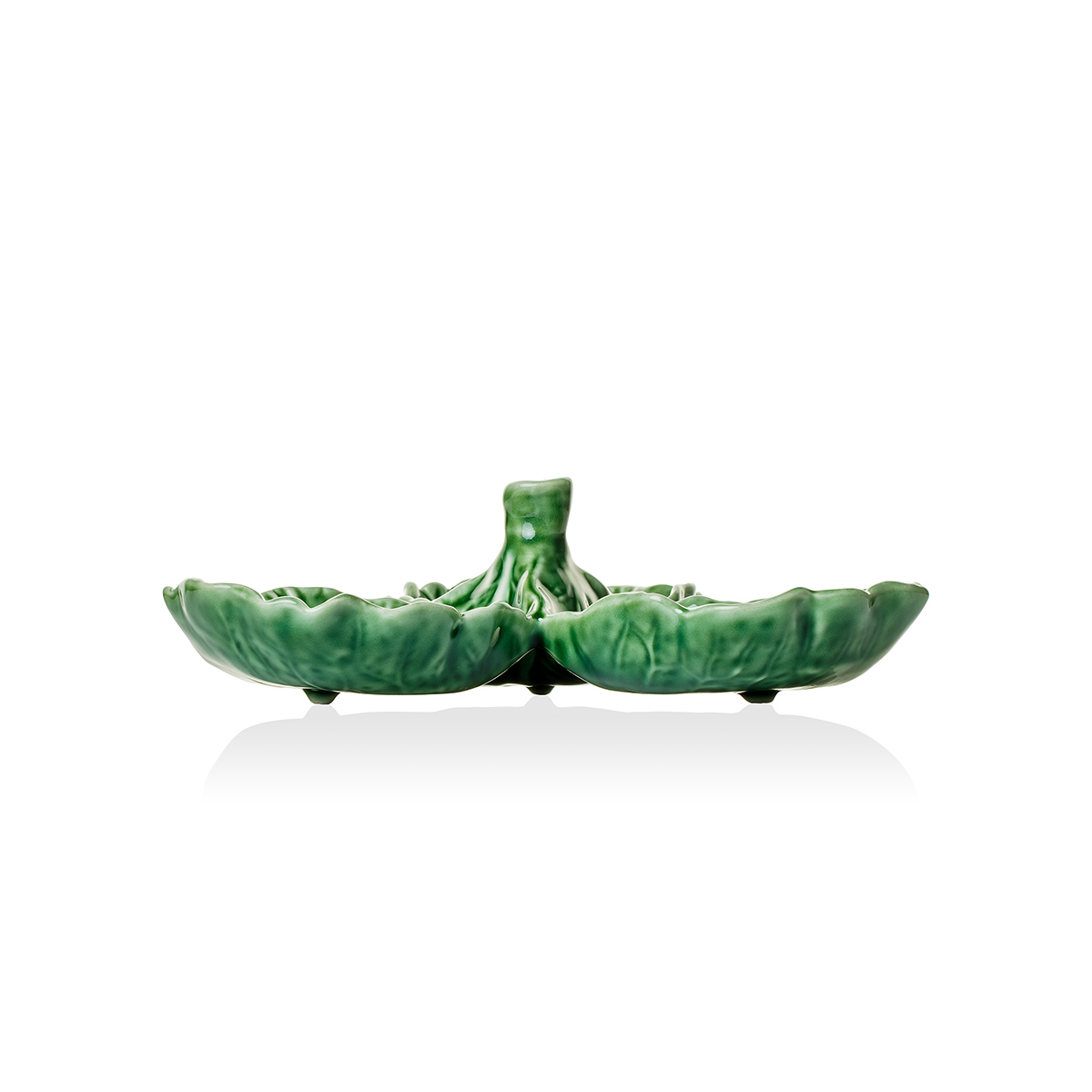 Менажница 3 секции "капуста" 21,5 см, керамика (1) "bordallo pinheiro" bor65000578
