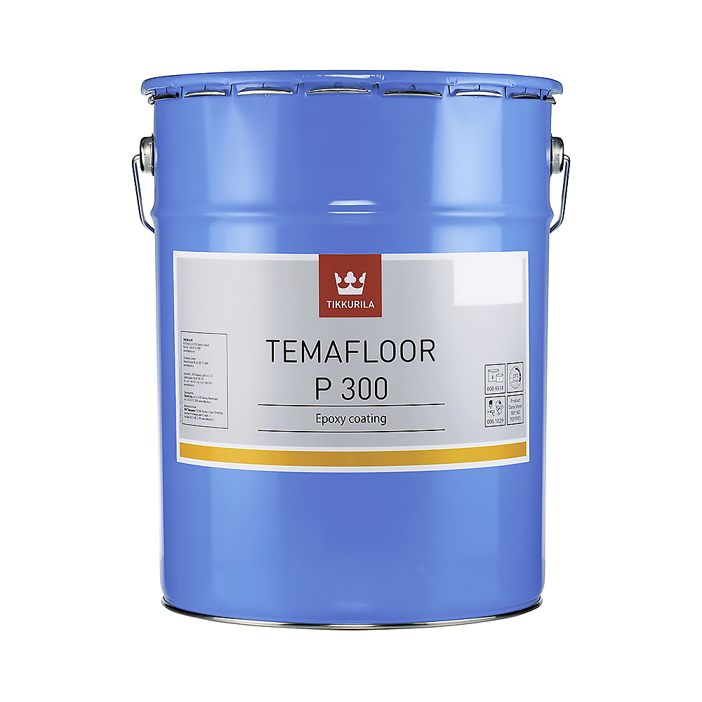 Краска эпоксидная "темафлор" п300 tlh 10 л (1/22) "тиккурила"