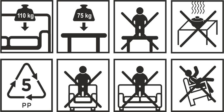 Комплект мебели Корфу Уикенд (Corfu Weekend) белый (производство Россия)