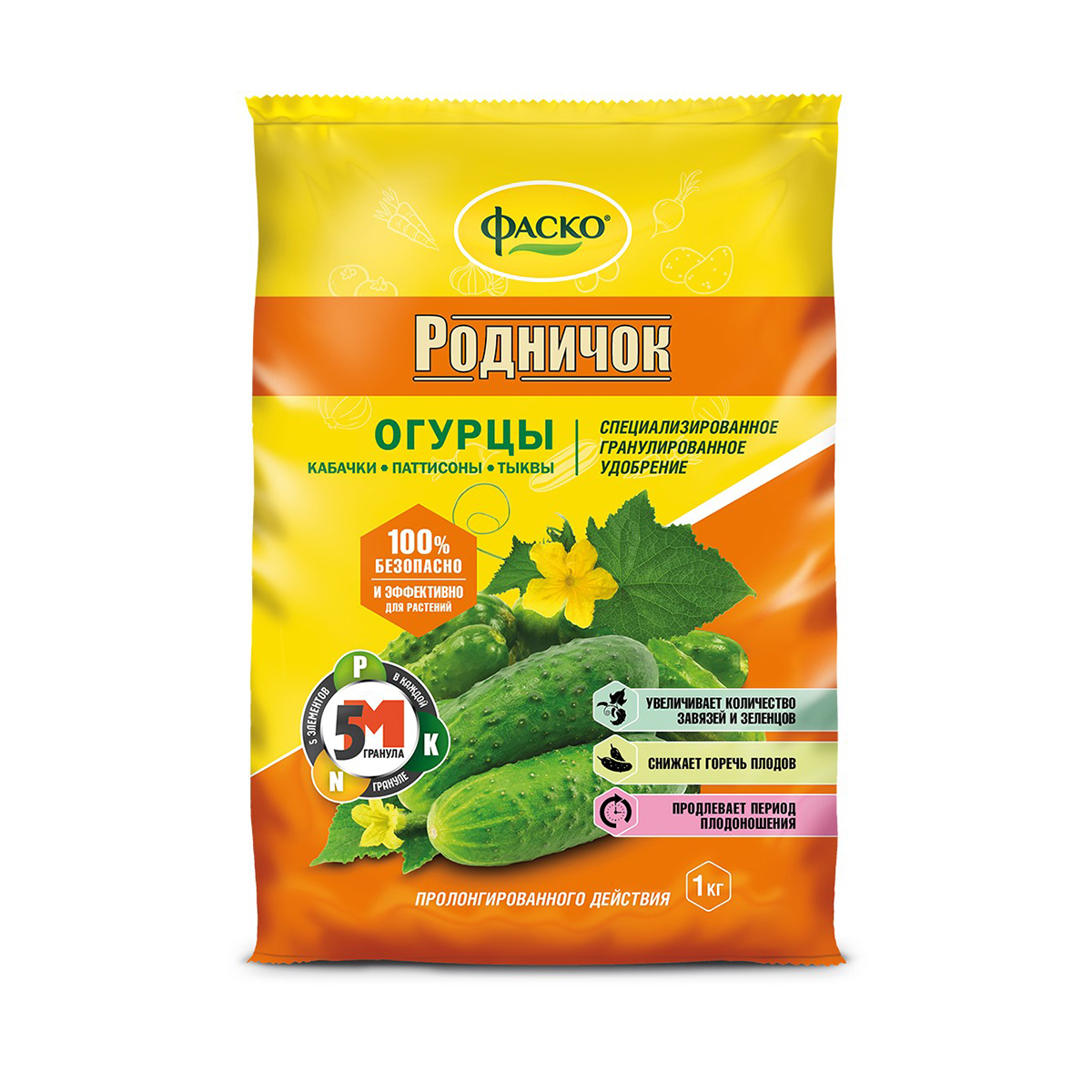 Удобрение "родничок огурцы" 1 кг (гранул.) (20) "фаско"