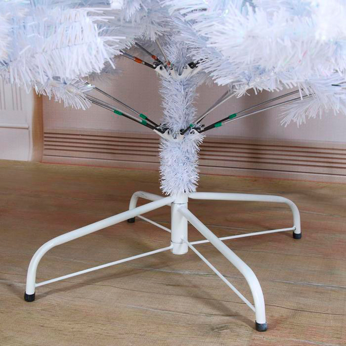 Ель декор. "элит" 210 см, 1356 веток (белая перелив.) "зимнее волшебство" 2338581