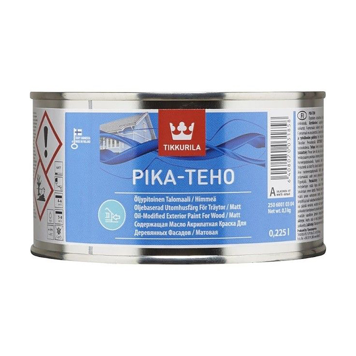 Пика-техо  база с  0,225 л (1/3) краска по дереву акрилатн. с доб. масла "тиккурила"