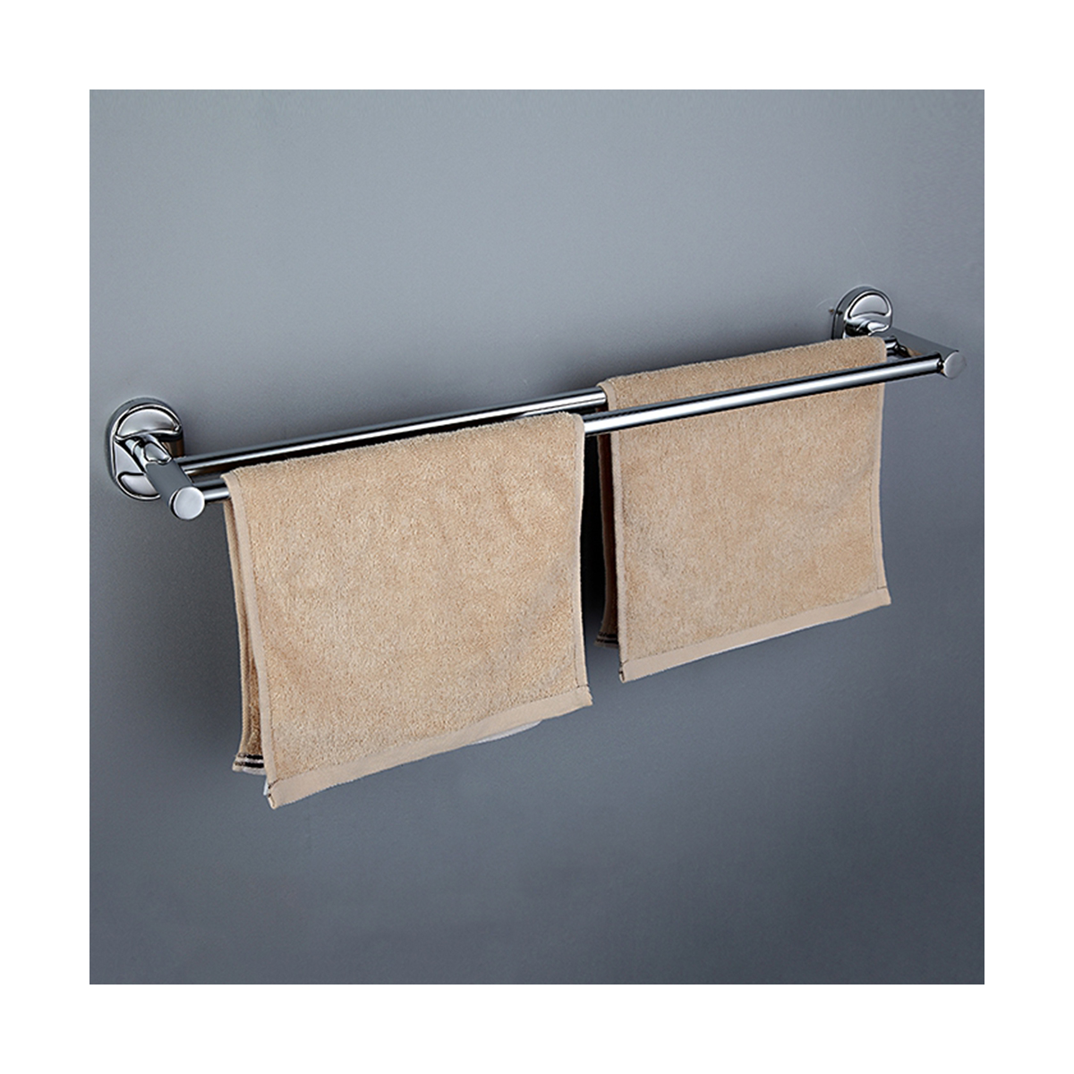 Полотенцедержатель двойной f1909, хром (1/20/40) "frap"