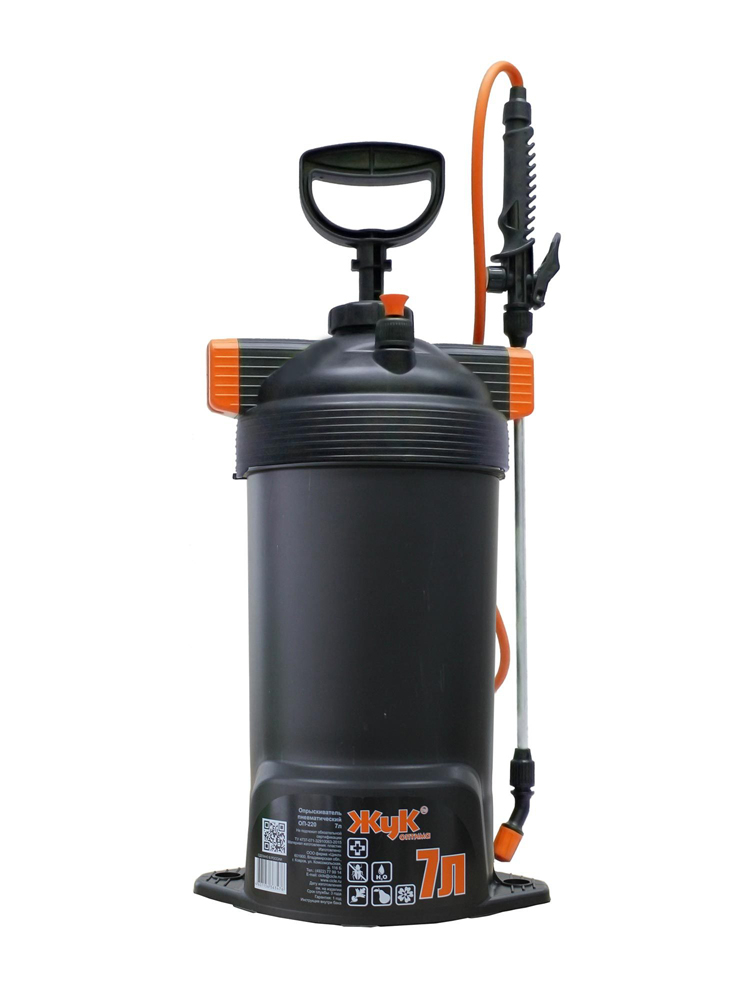 Опрыскиватель "жук" оп-220  7 л (1/4) "оптима" (нетелескоп. брандспойт)