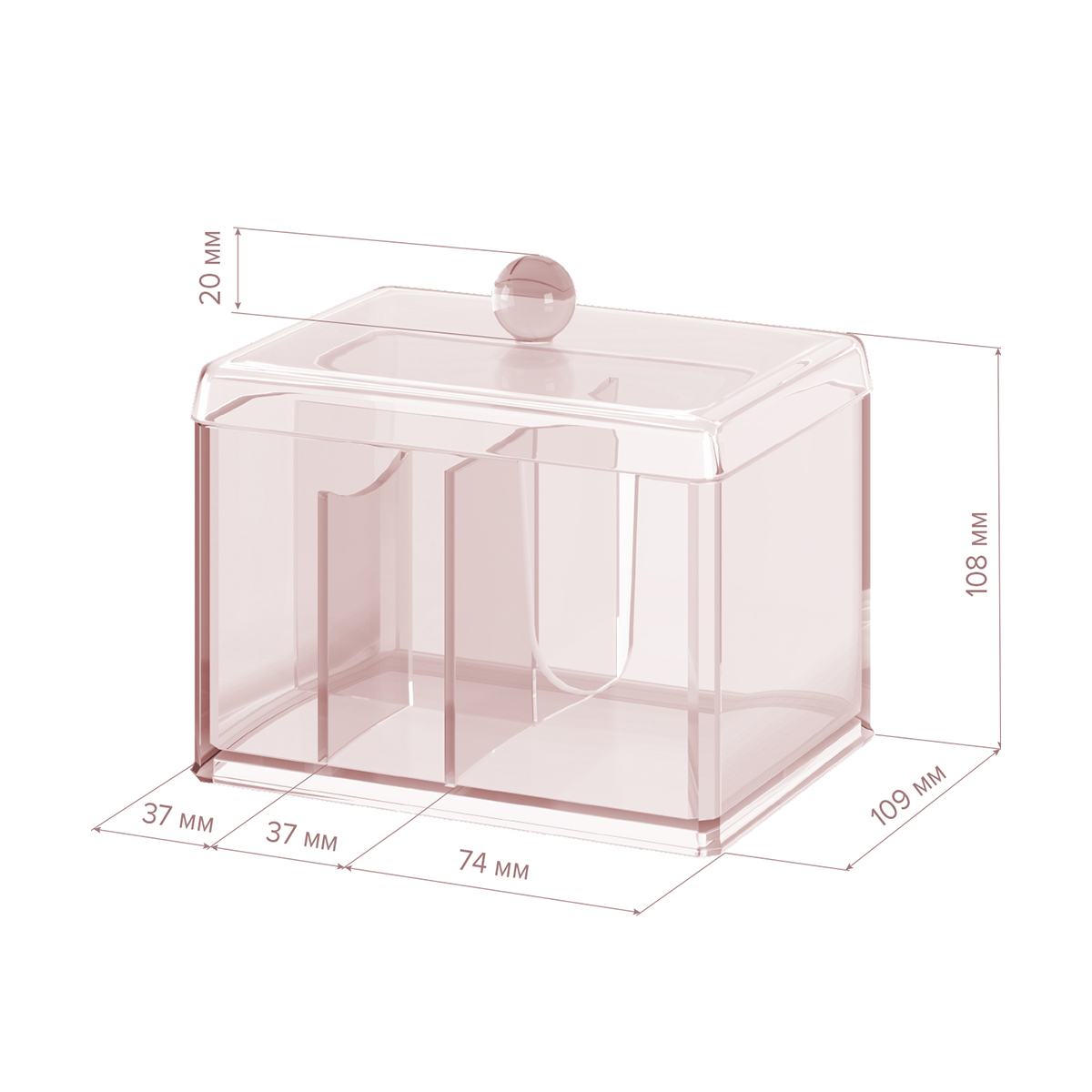 Органайзер для косметики и аксессуаров "jardin" 14,8*10,9*12,8 см (1/24) "valiant" jr-org-ks4
