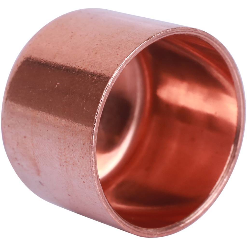 Медная заглушка 22 мм на трубу под пайку SANHA 1530122