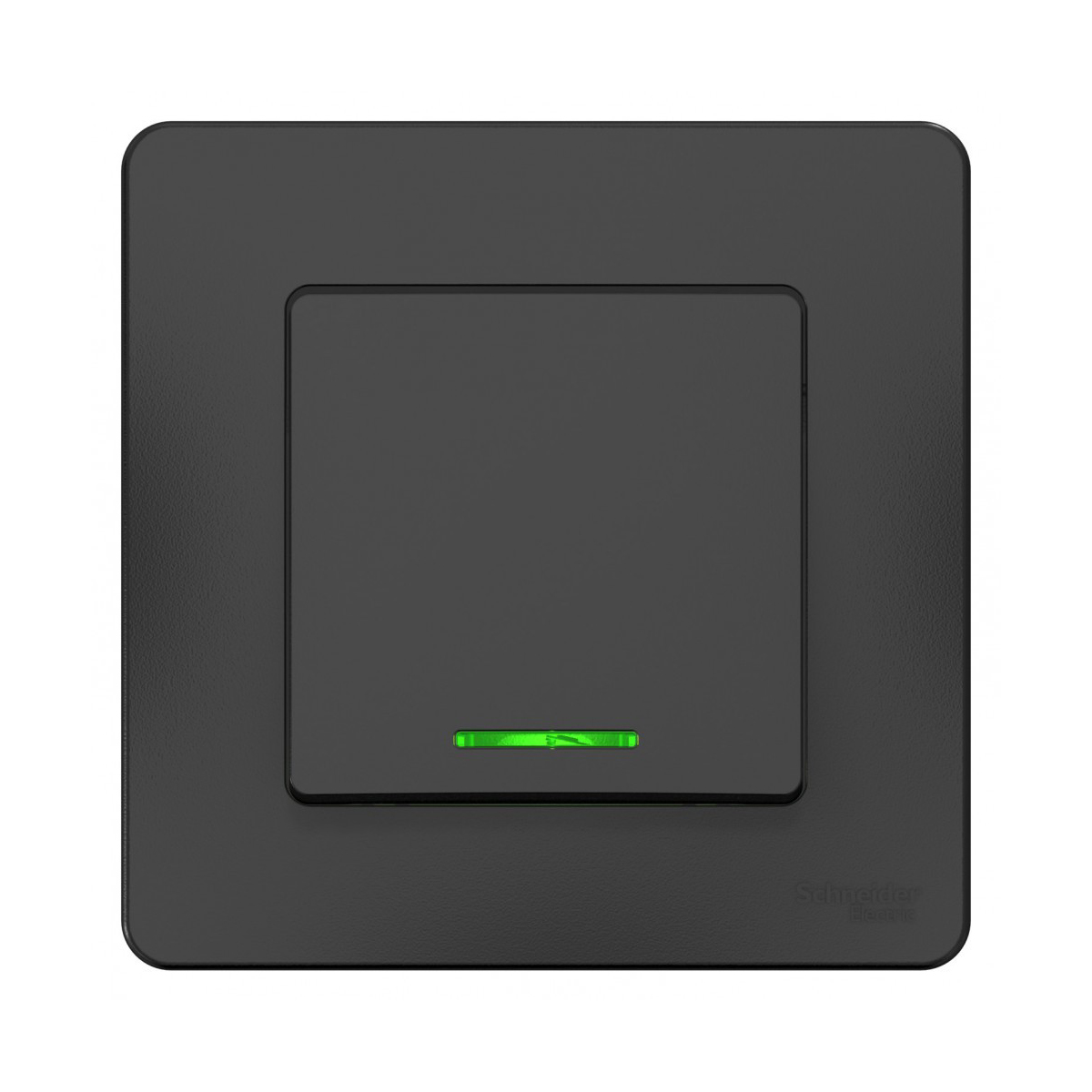 Выключатель "blanca" 1 кл. с индикатором 10а, антрацит (1/10/20) "schneider"