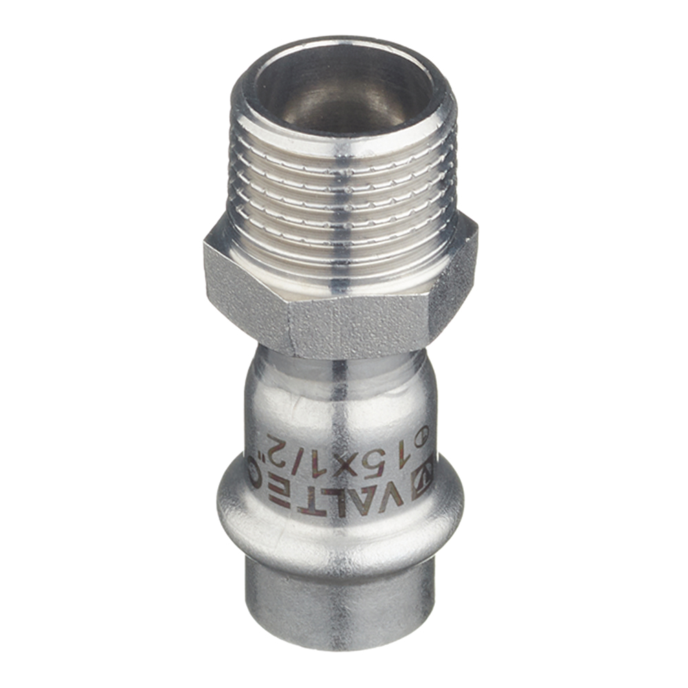 Муфта пресс-Н 15 мм х 1/2" нержавеющая сталь VALTEC