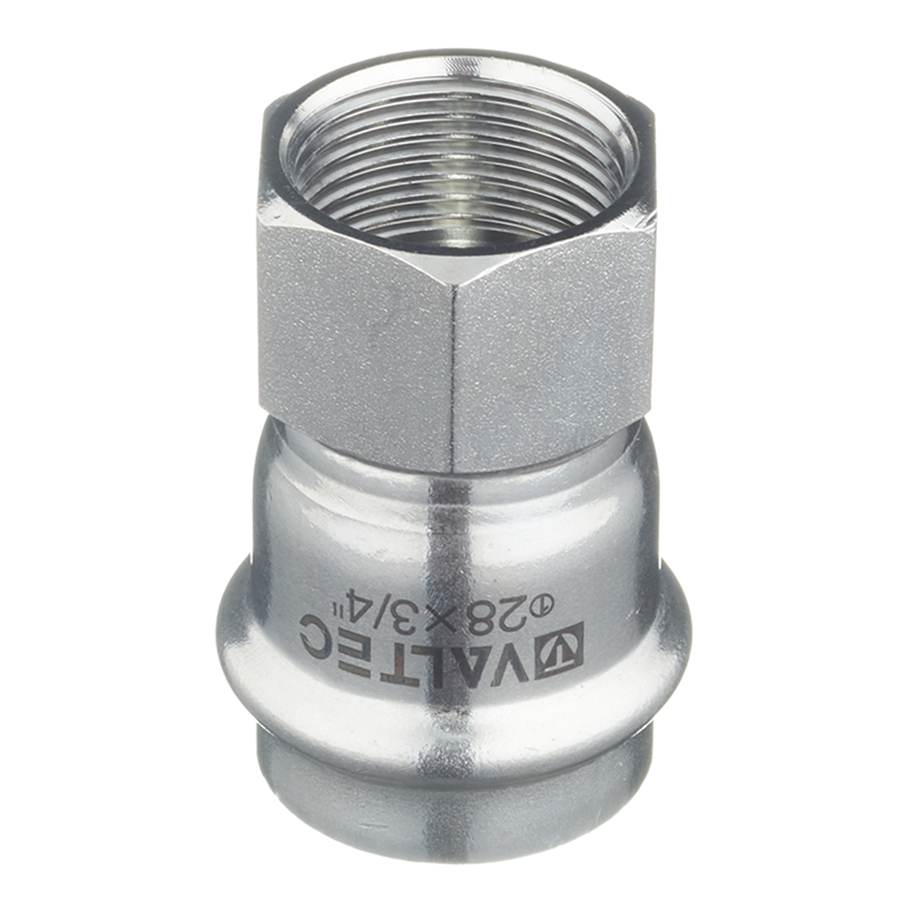 Муфта пресс-В 28 мм х 3/4" нержавеющая сталь VALTEC