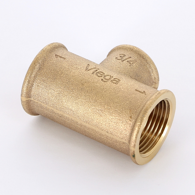 Тройник резьбовой (ВР) 1" x 3/4" x 1" бронза VIEGA (264420)