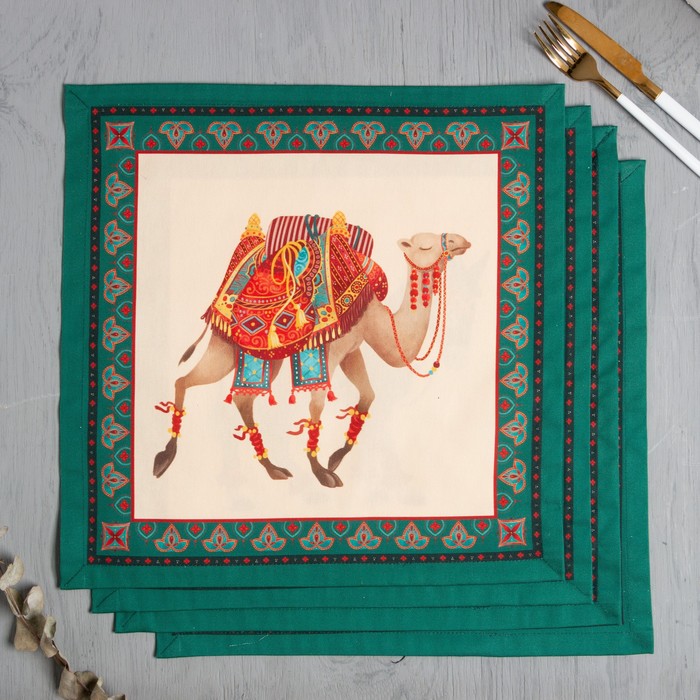 Салфетки столовые "этель" нью-дели 40*40 см набор 4 шт. (1) 6988481