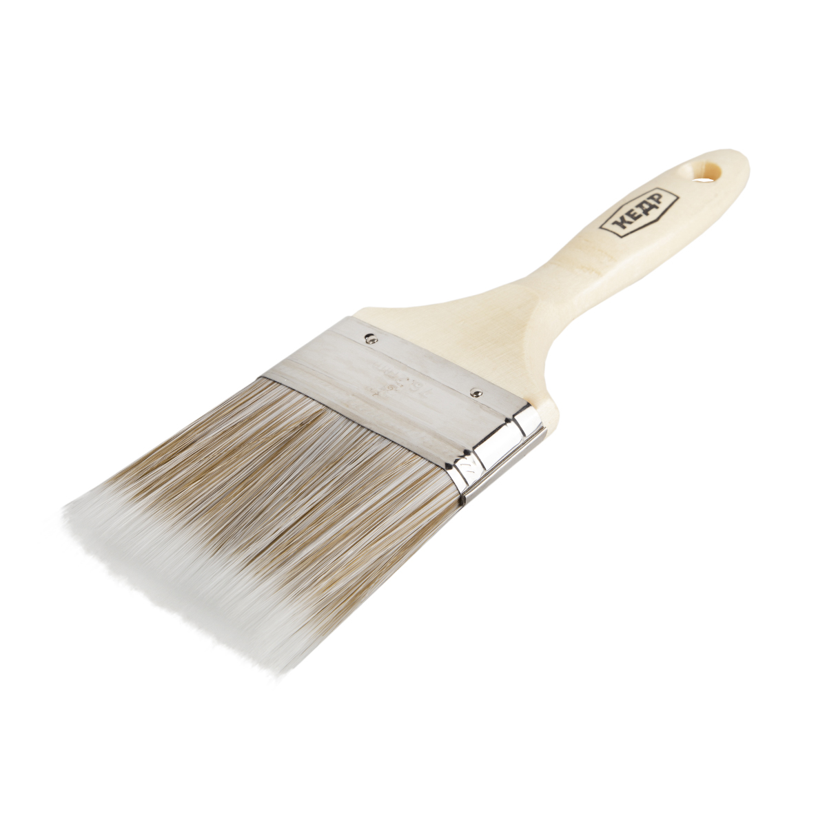 Кисть плоская "эксперт"  №3 /75 мм (12/120) искуcств. щетина, дерев.ручка "кедр"  048-1530