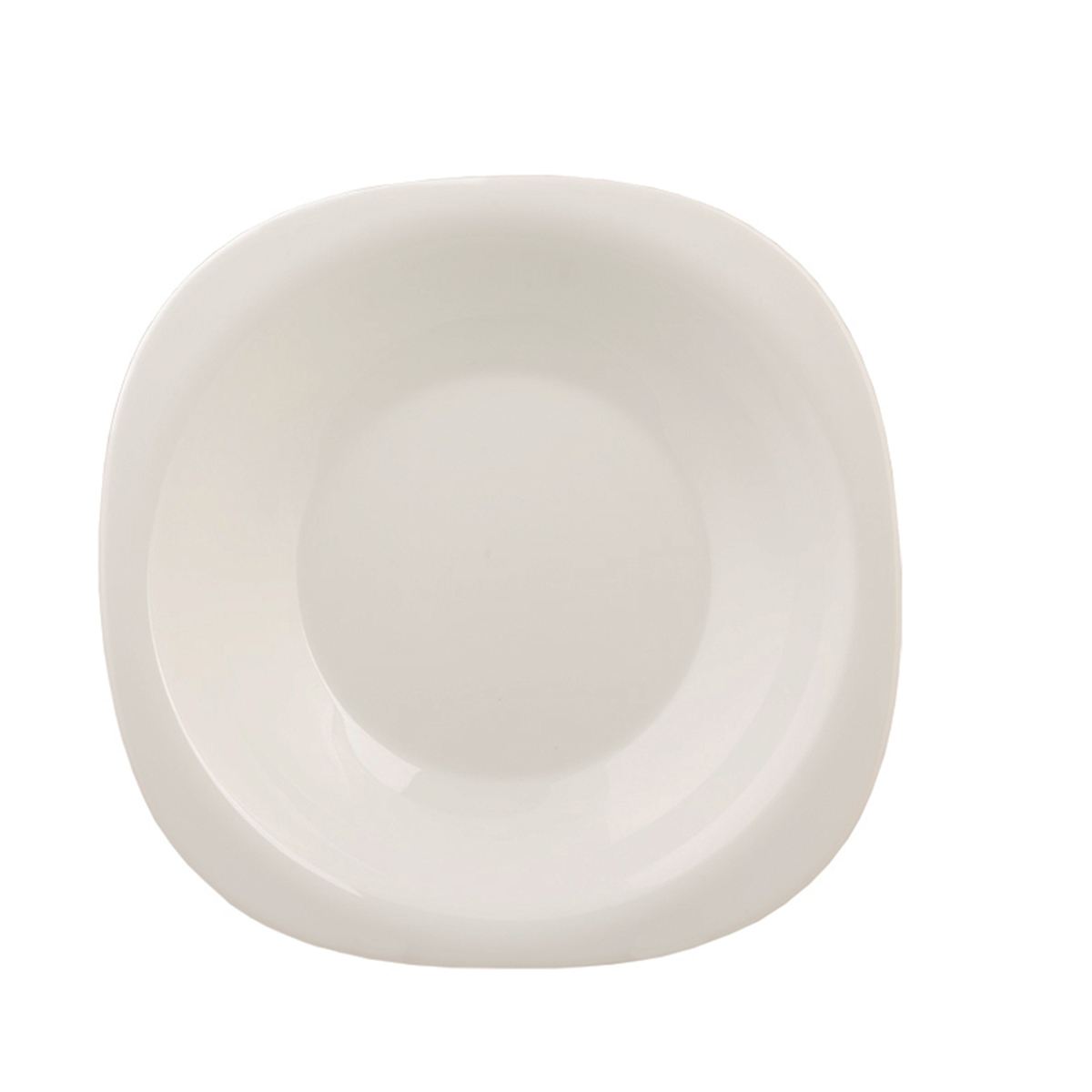 Тарелка суповая "royal garden" classic square m 22,5*22,5 см, опаловое стекло (6/48) rg003sc