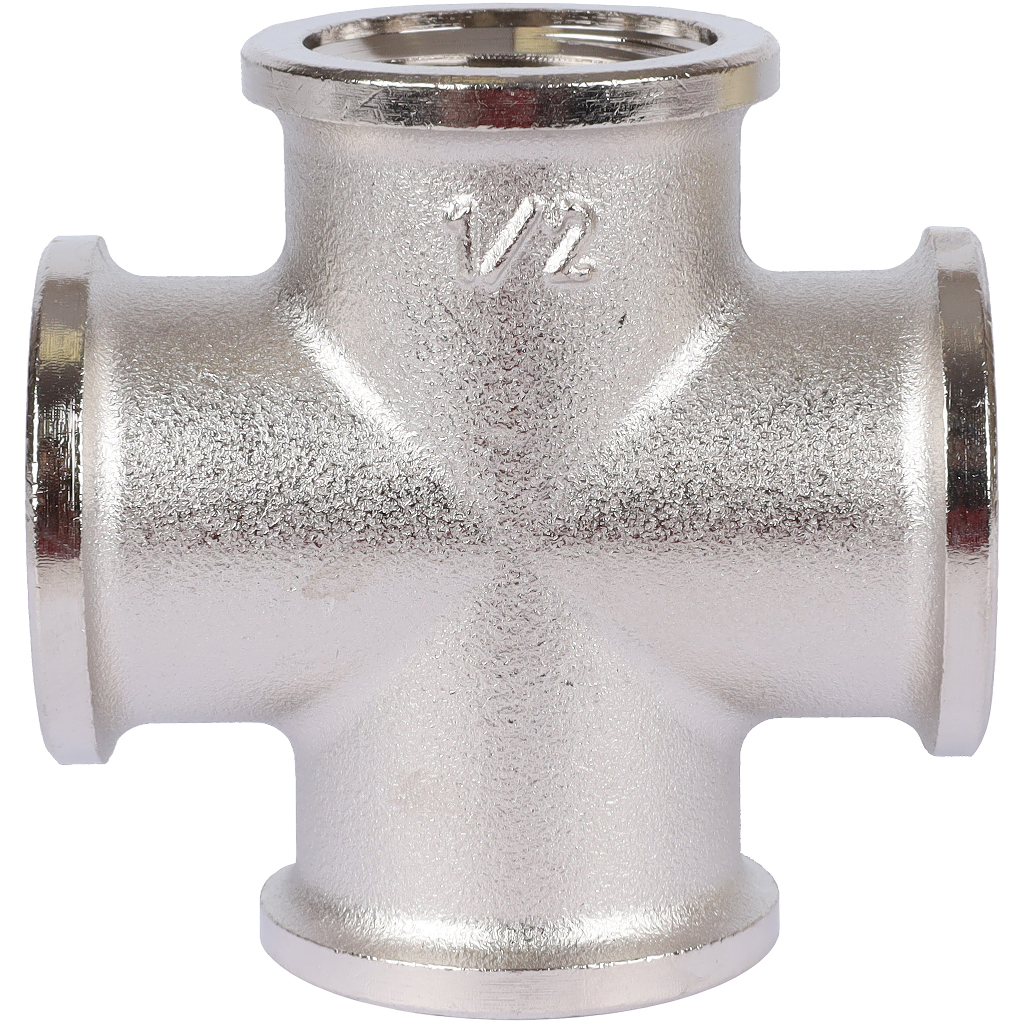 Крестовина 1/2" ВР никель TIEMME