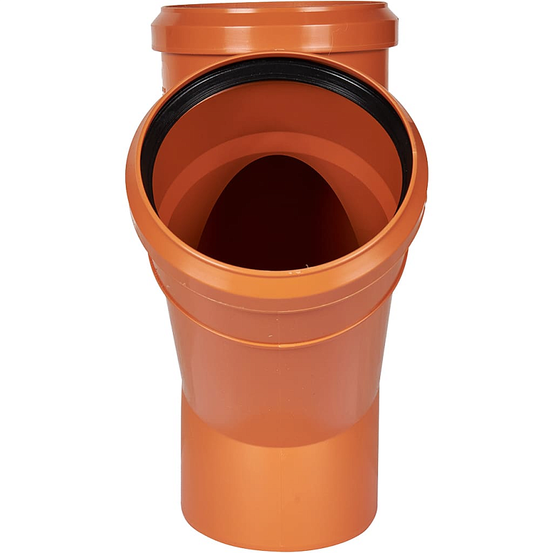 Тройник 45° одноплоскостной 110 х 110 мм для нар.канализации SINIKON УНИВЕРСАЛ