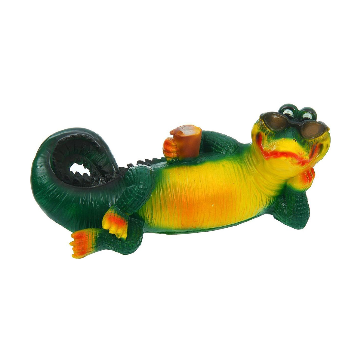 Фигурка садовая "крокодил в очках" 210*410 мм "гарденвилл"