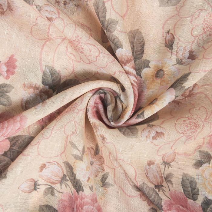 Тюль "цветочная композиция" 260*250 см (1/10) "этель" 7108488