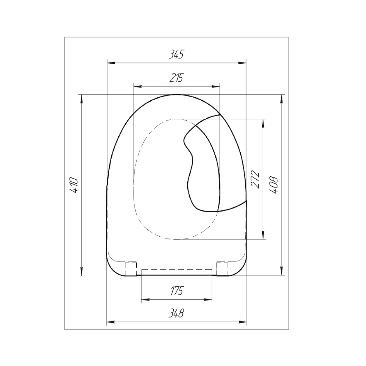 Сиденье для унитаза "самара" белое, крепление пласт. (1/9) "wirquin"