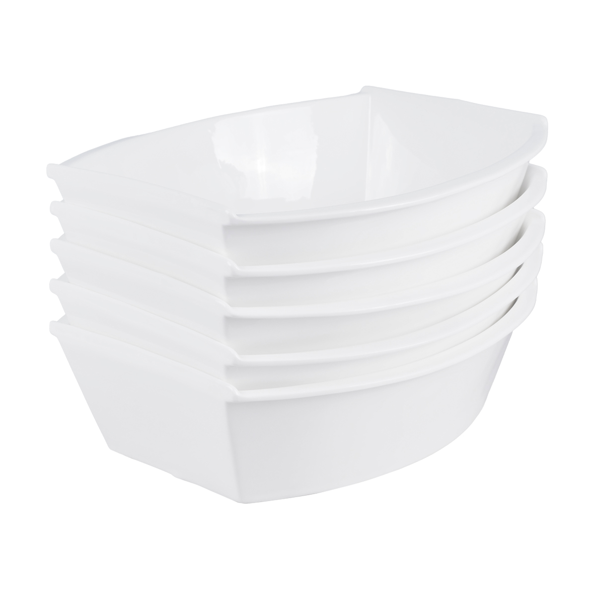 Блюдо для многослойных салатов "маршмеллоу" 25,5*25 см, фарфор (1/5/20) "nouvelle home" 0530195