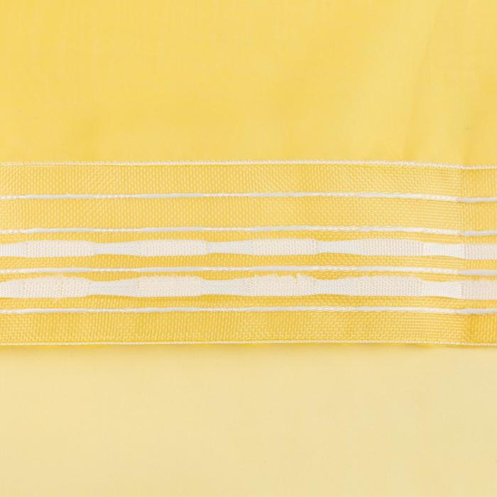 Тюль 135*150 см желтый, вуаль (1/25) "этель" 5635254