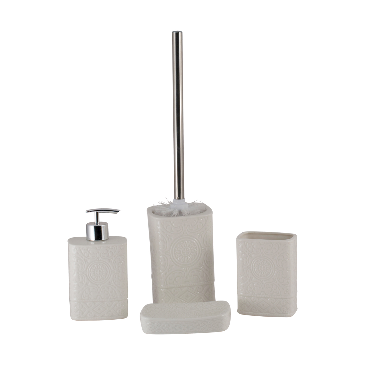 Стакан для ванной комнаты "ажур" керамика (белый) (1/12) "аквадекор" ac-0053c