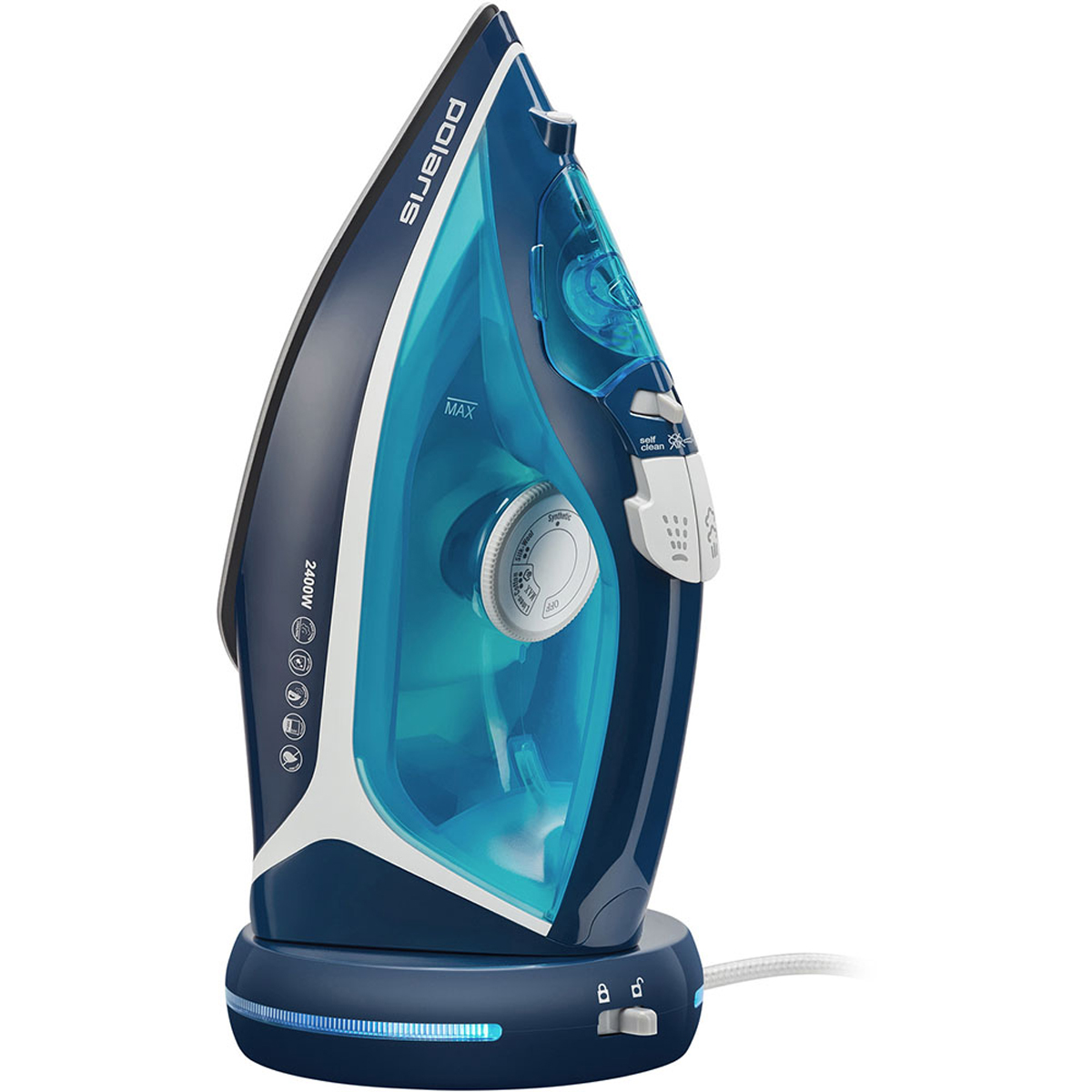 Утюг pir 2444k "cordless" 2400 вт подошва керамич., с базой (1/4) "polaris"