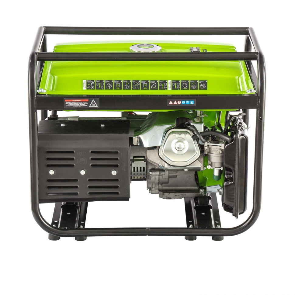 Генератор бензиновый БС-6500Э, 5.5 кВт, 230В, четырехтактный, 25 л, электростартер Сибртех (94548)