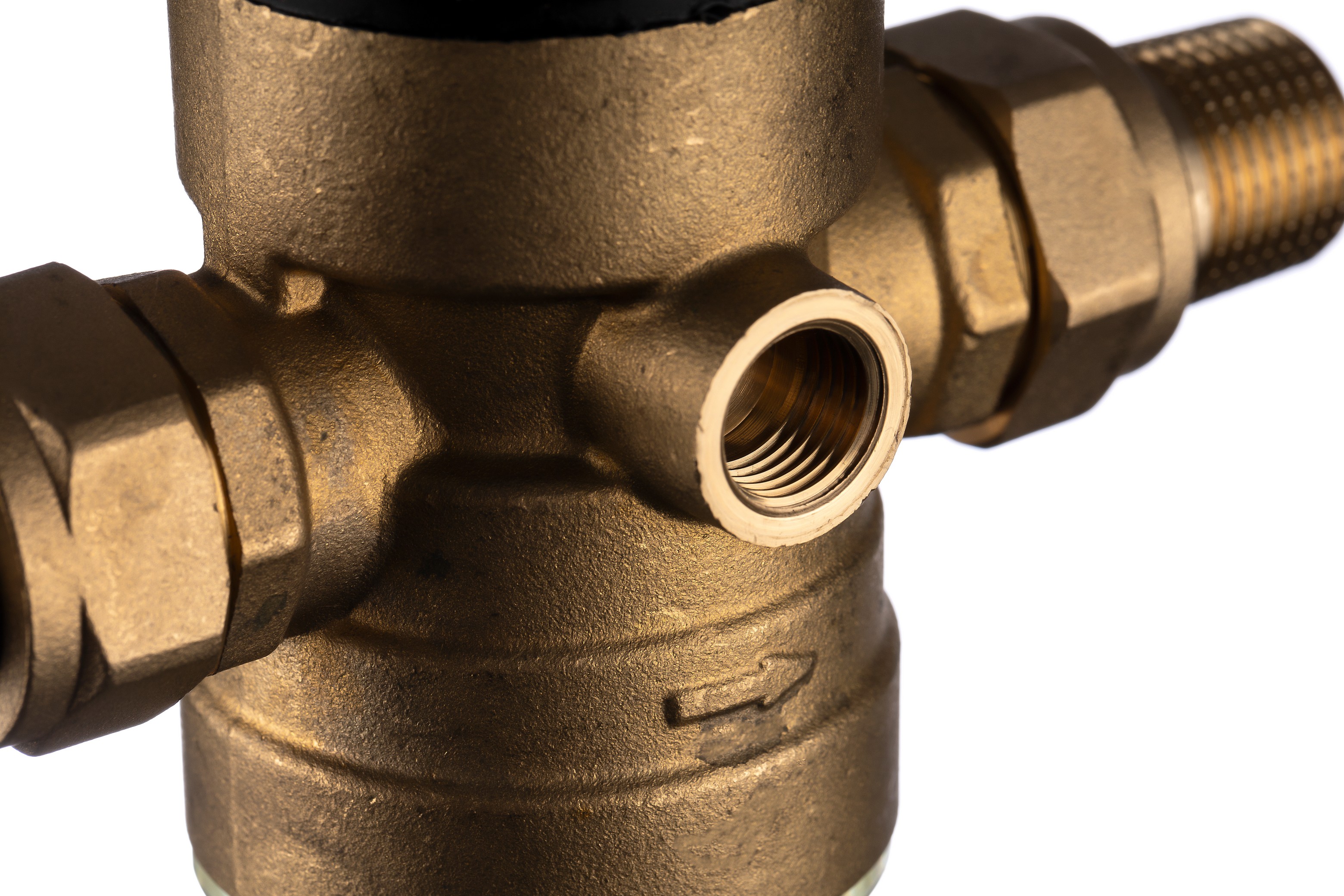 Фильтр магистральный для тонкой очистки 1/2", промывной, Гейзер Бастион, для ХВС с редуктором