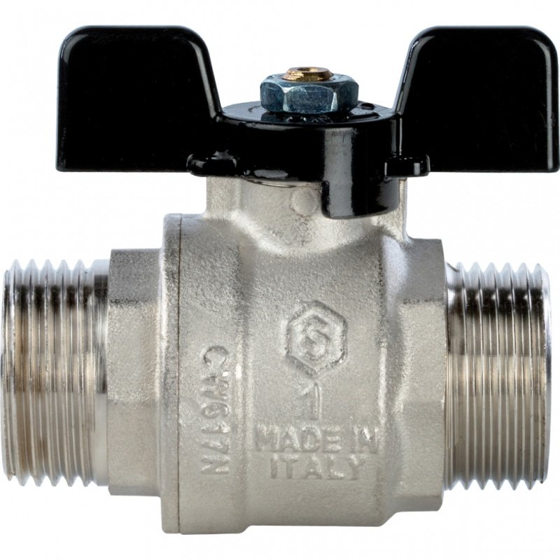 Кран шаровый STOUT НН 1" полнопроходной, бабочка