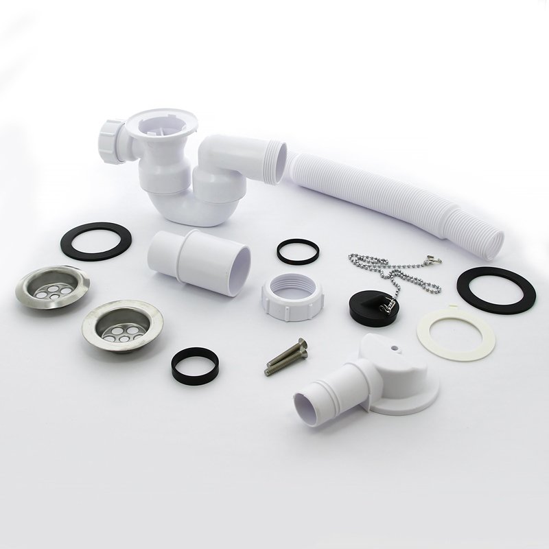 Слив-перелив McALPINE L=310 х 720мм х 34/40 мм. неразборный, с раздвижным переливом