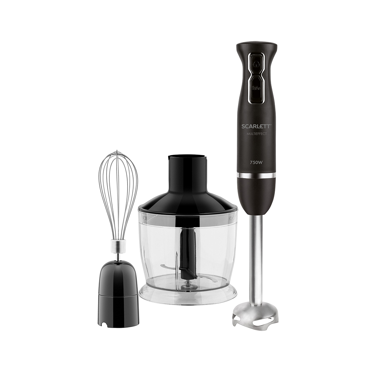Блендер погружной sc-hb42f39  750 вт, 2 скорости (измельчитель, венчик) (1/8) "scarlett"
