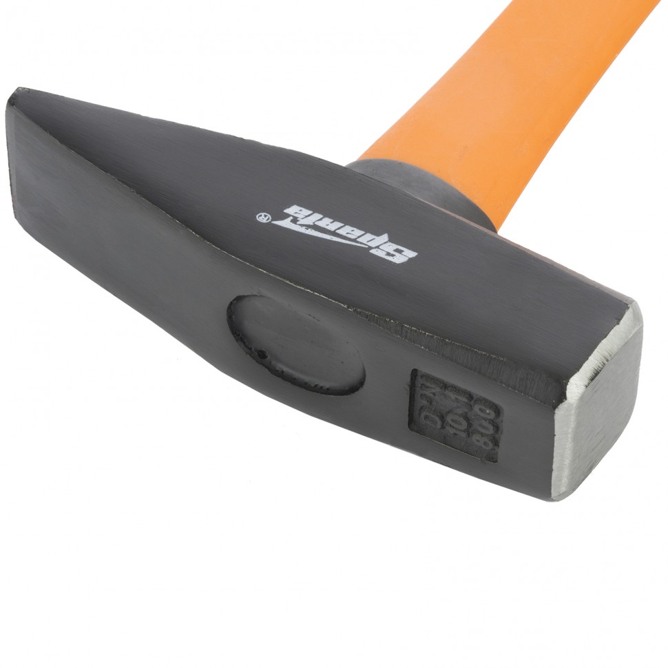 Молоток слесарный, 800 г, фибергласовая обрезиненная рукоятка Sparta (10378)