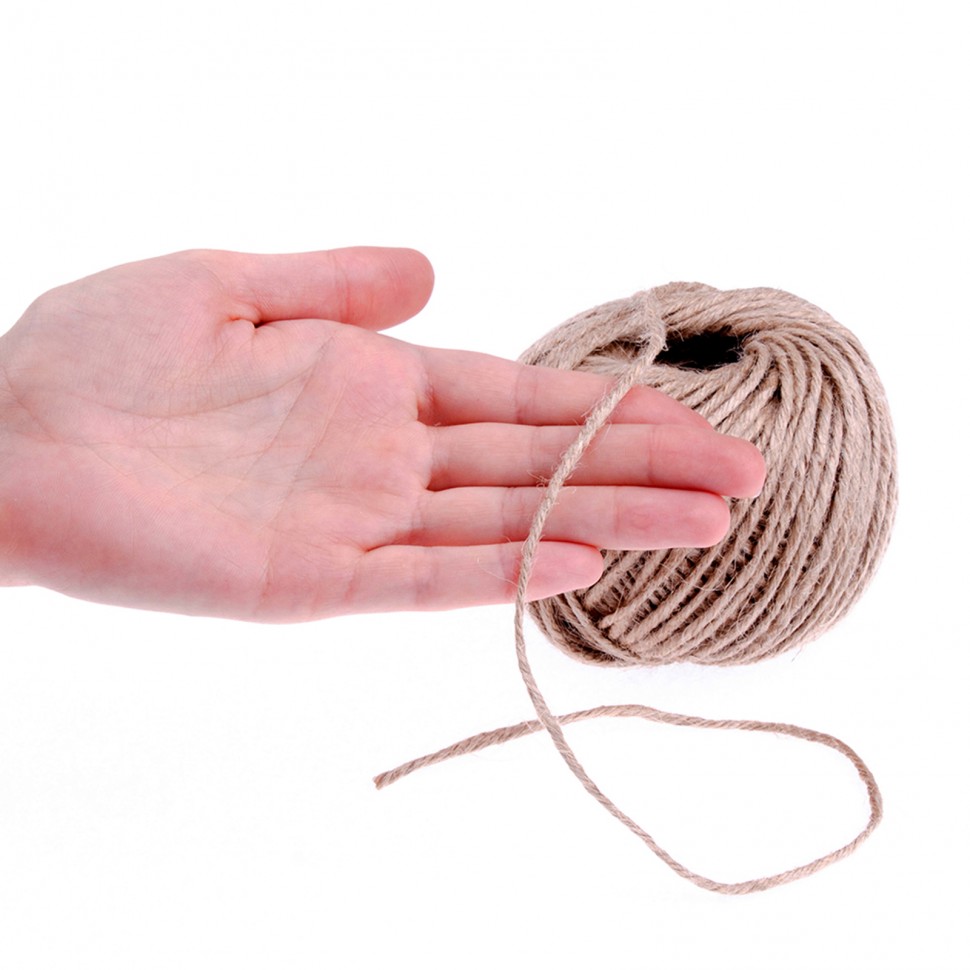 Шпагат джутовый, 2.5 мм, L 60 м, 5-ниточный , Сибртех (93882)