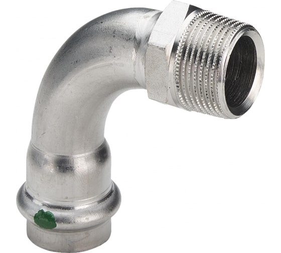 Угол пресс-Н 18x1/2" нержавеющая сталь Sanpress Inox VIEGA