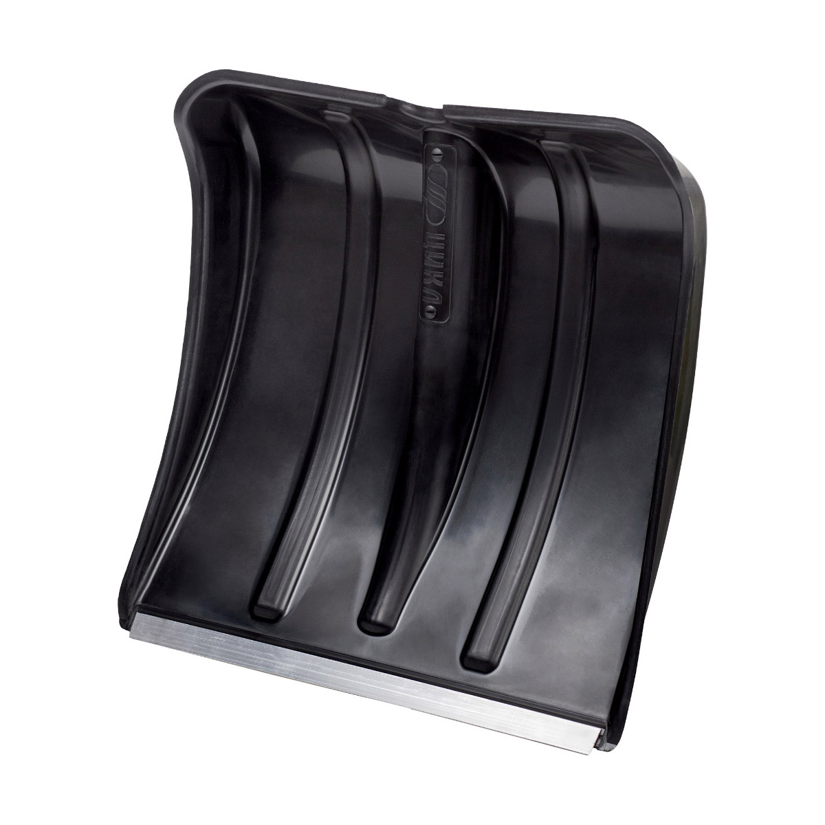 Лопата снег. пласт. "витязь" (ковш) 380 х 365 мм (10) с мет. пластиной "цикл"