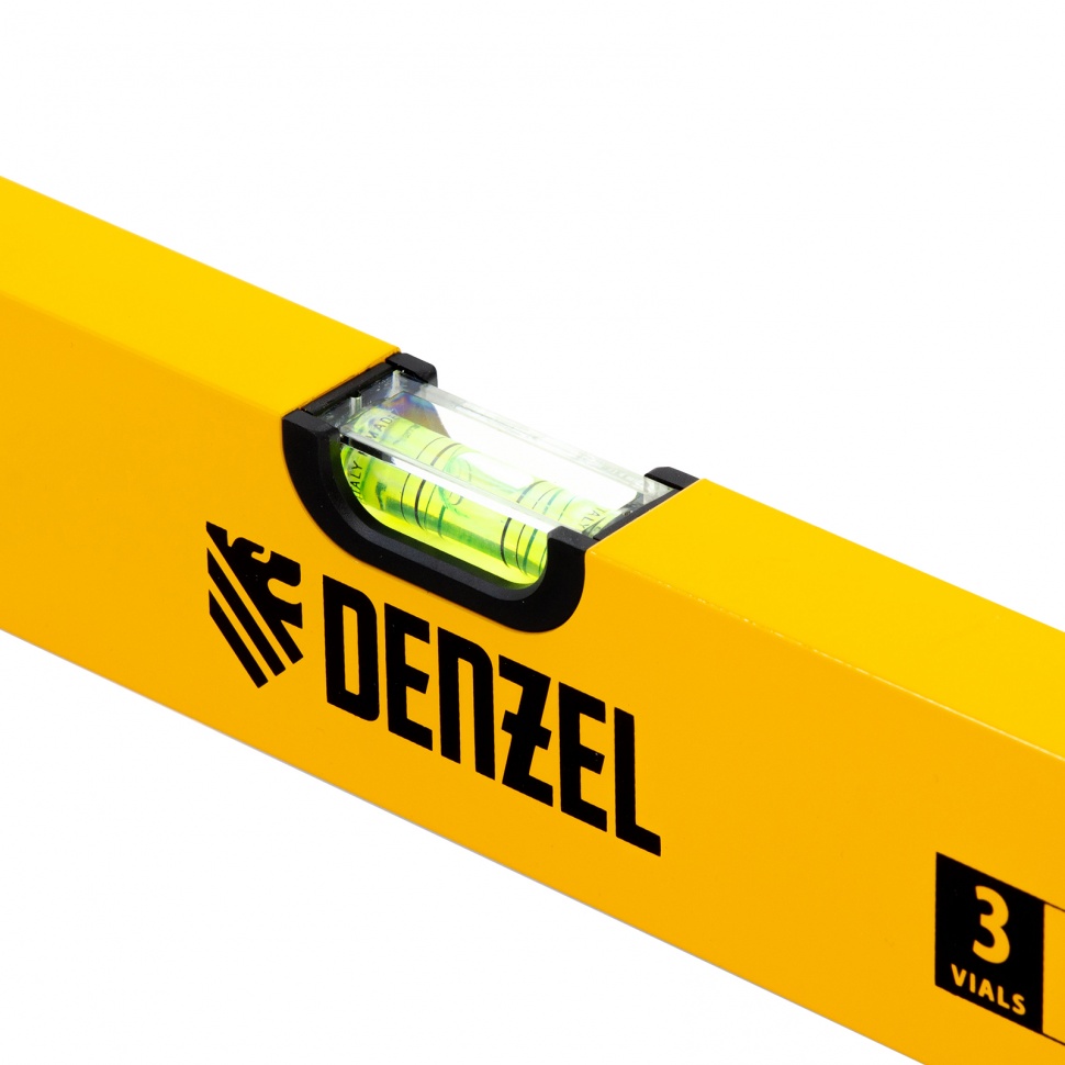 Уровень алюминиевый, 800 мм, фрезерованный, 3 глазка Denzel (33682)