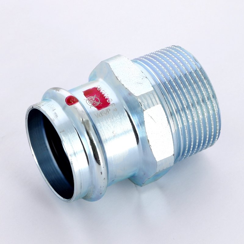 Муфта пресс-Н 35x1"1/2 оцинкованная сталь Prestabo VIEGA