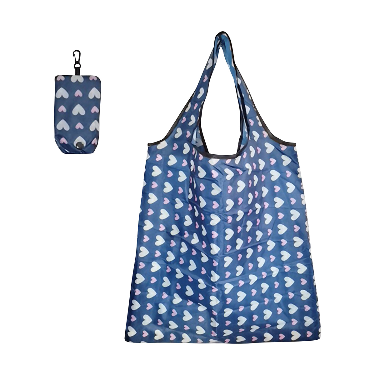 Сумка складная с чехлом 38*58 см, полиэстер (синий) (1/12/600) "рыжий кот"