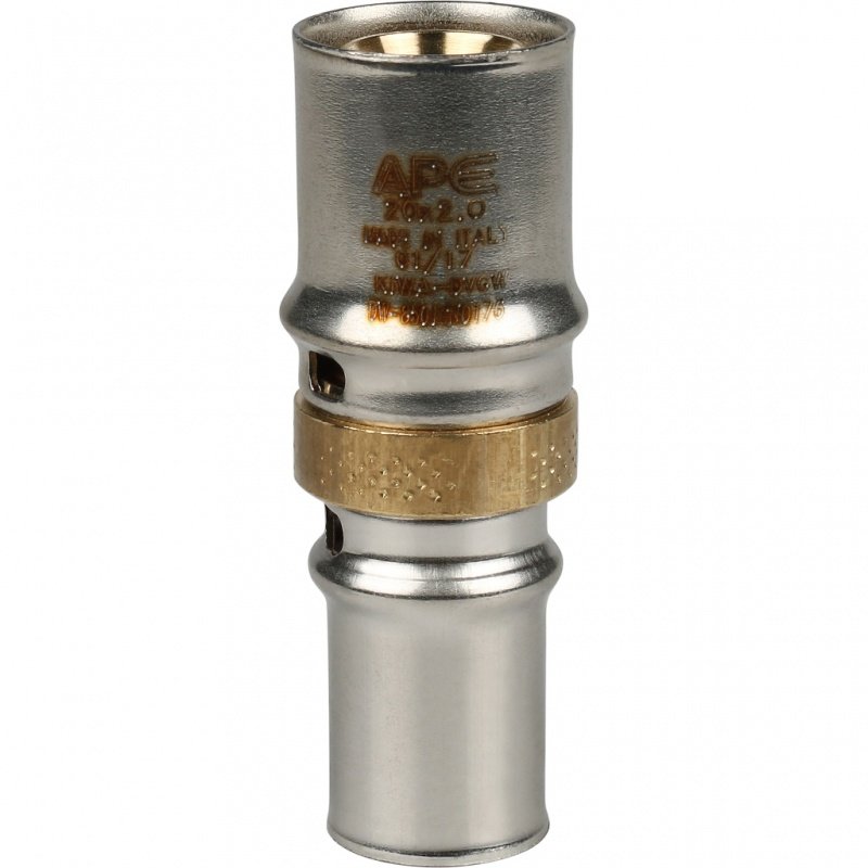 Муфта переходная под пресс 20 х 16 мм STOUT для МП труб