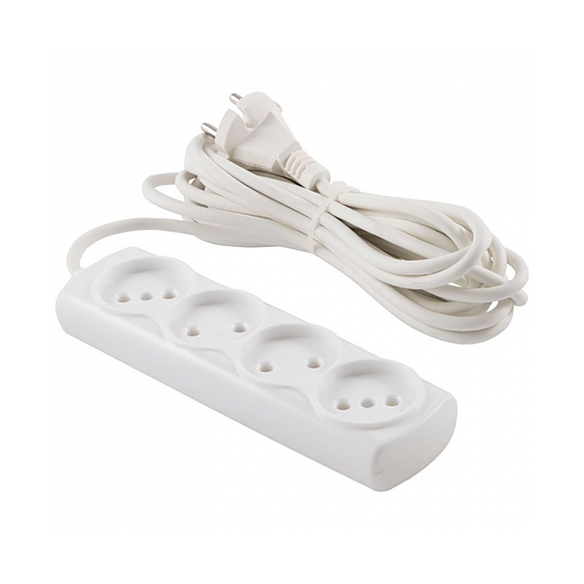 Удлинитель "engy премиум"  5 м, 4 розетки (пвс 2 х 0,75) белый (1/35)