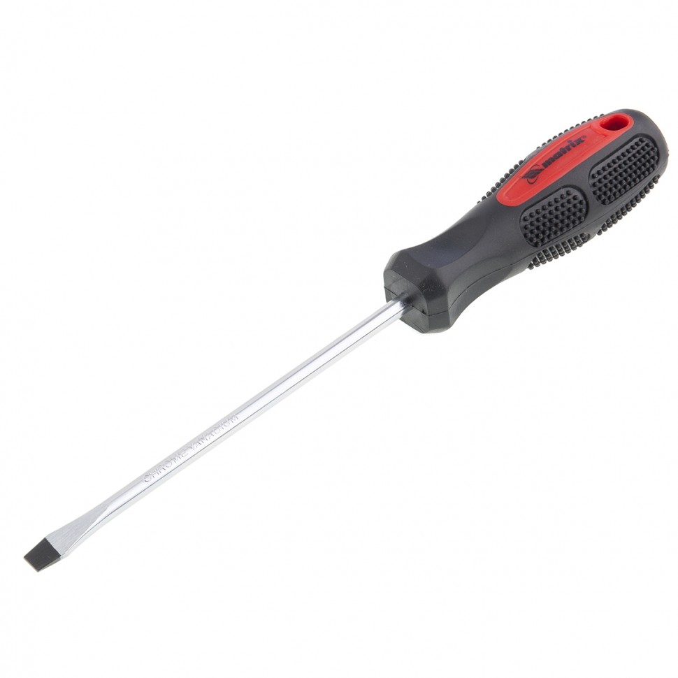 Отвертка Anti-Slip, SL6 х 150 мм, CrV, двухкомпонентная рукоятка Matrix (12222)