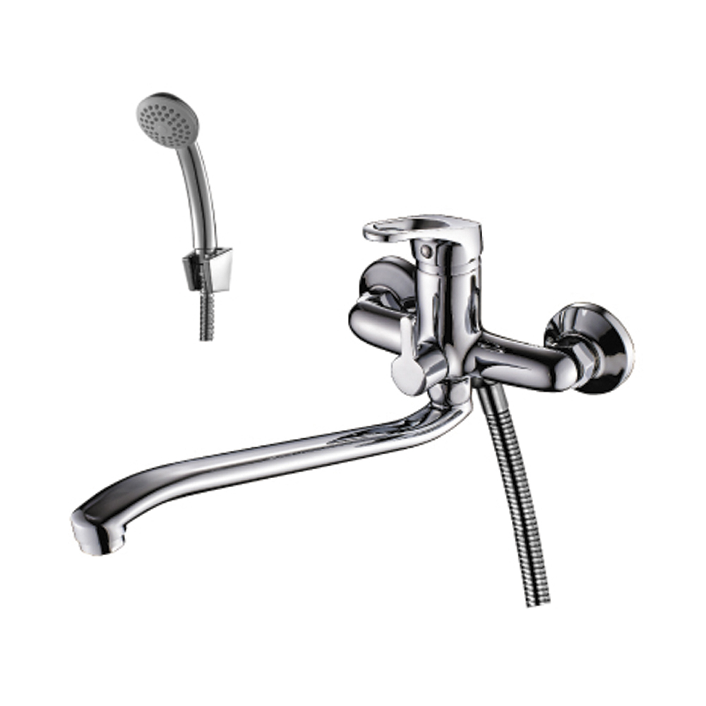 Смеситель для ванн  b35-34  s-образный плоский излив (1/12) "rossinka"