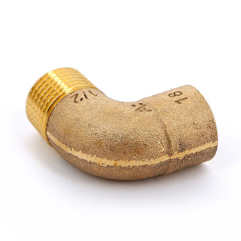 Угол 90° переходной пайка - НР 18 x 1/2" VIEGA бронза