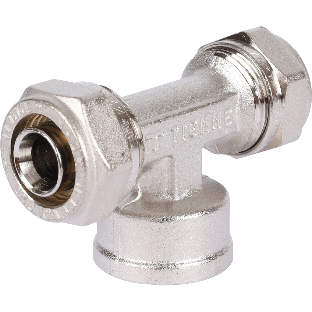 Тройник переходной 20 x 3/4" x 20 ВР под обжим TIEMME для металлопластиковых труб