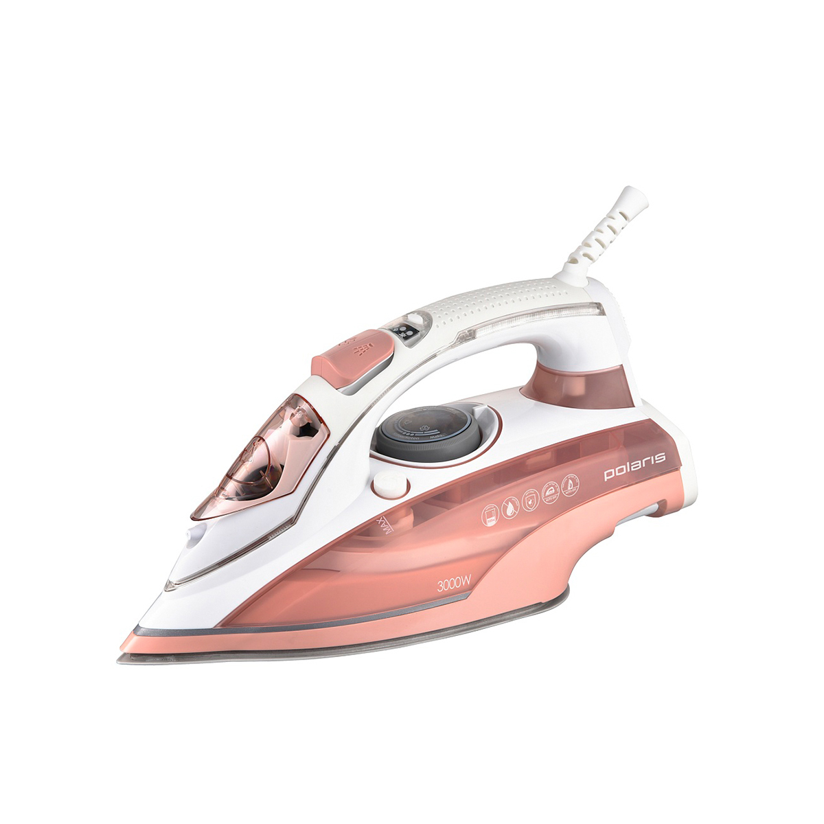 Утюг pir 3074 sg aa 3m 3000 вт подошва анодир. (синий/розовый) (1/6)  "polaris"