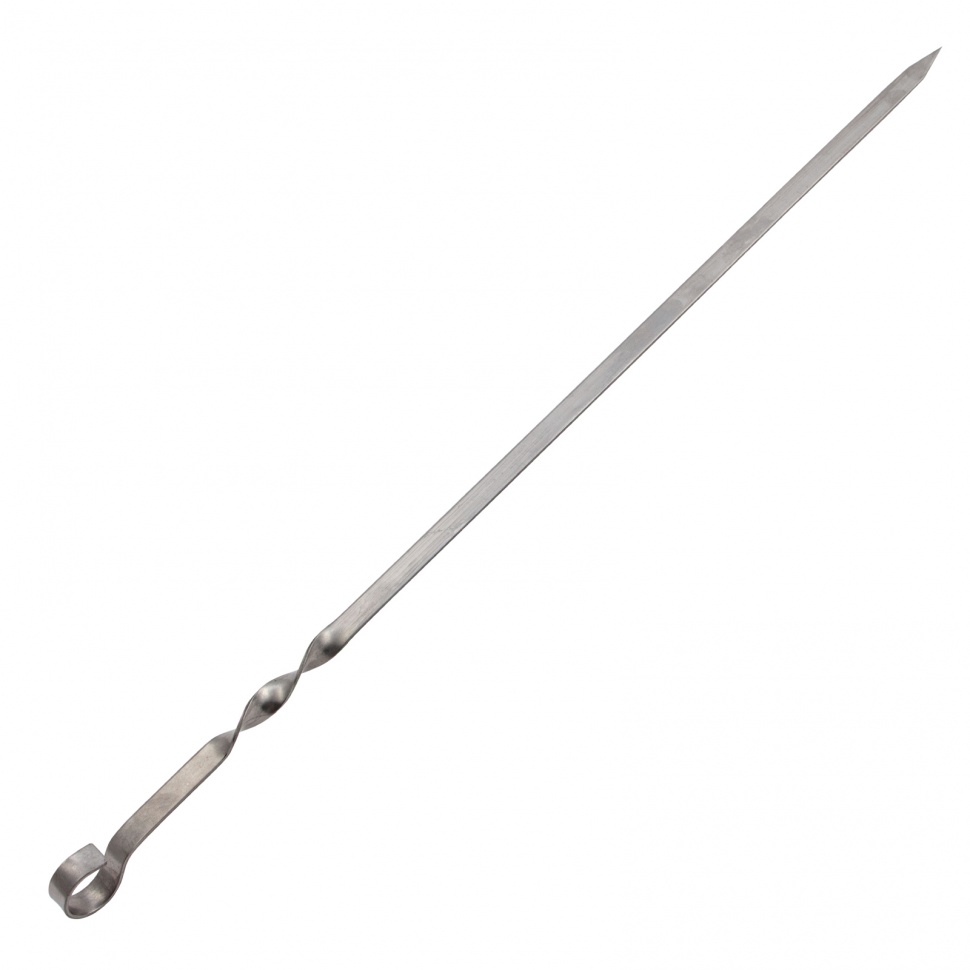 Шампур плоский, 600 х 12 х 2 мм, нержавеющая сталь, Camping Palisad (69656)