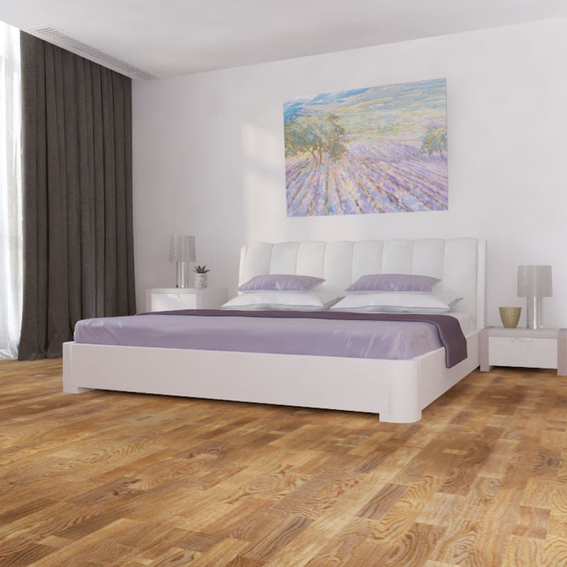 Паркетная доска Polarwood Дуб Тоффи матовый трехполосный Oak Toffee Matt Loc 3S