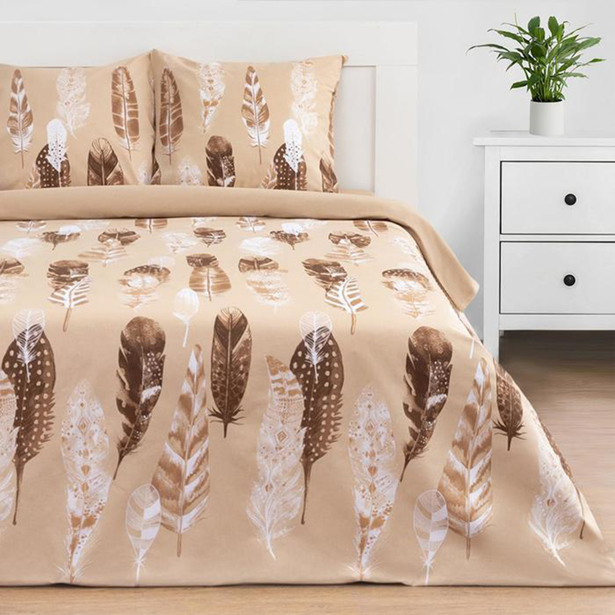 Постельное белье "этель" перья 2 сп. (поплин) (1) 5418215