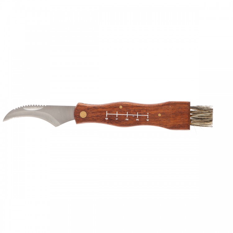 Нож грибника складной, 185 мм, деревянная рукоятка, Palisad (79005)