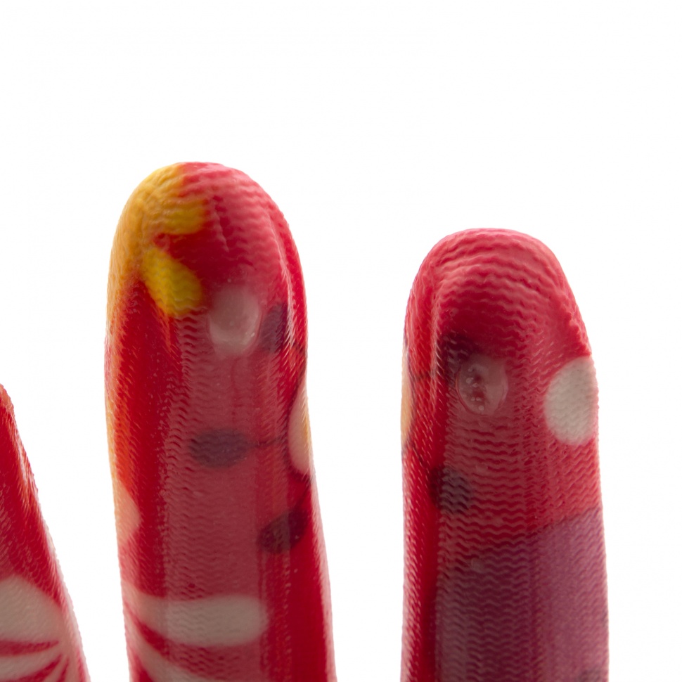 Перчатки садовые из полиэстера с нитрильным обливом, цветы, М Palisad (67857)